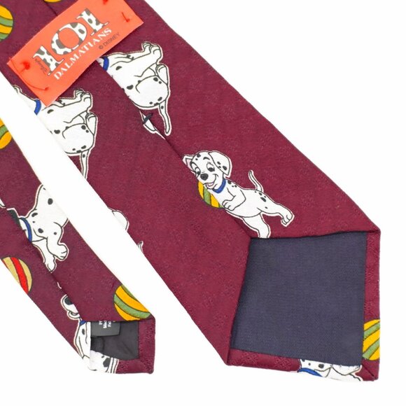 101 Dalmations Red Jacquard Print Polyester‎ Tie Boys - Picture 5 of 6